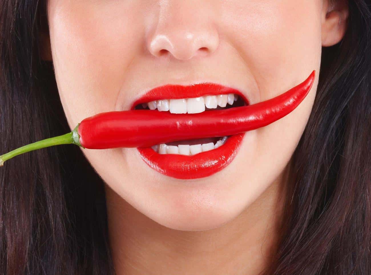 Close-up of a smile with immediate whitening results after treatment Peterborough